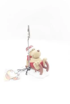 Nici 22980 Fotohalter Rudolfo Mit Schlitten Weihnachten 8cm Zettelhalter