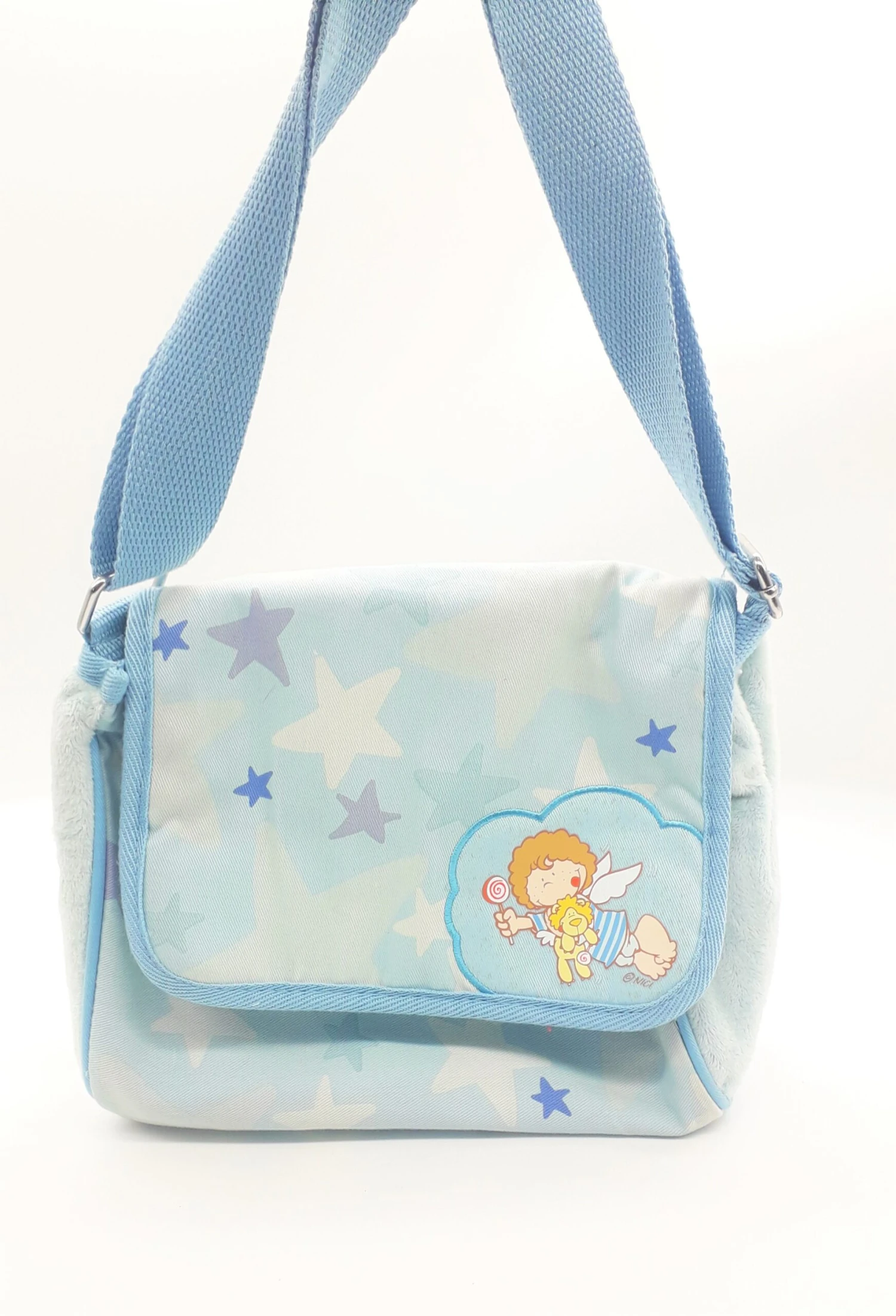 Nici 28688 Kindergartentasche Little Wingels Engel Leon Hellblau Baumwolle 3 Nici 28688 Kindergartentasche Little Wingels Engel Leon Hellblau Baumwolle