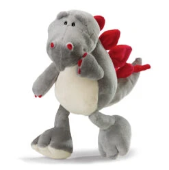 Nici 32193 Dinosaurier Stegosaurus Grau 15cm Plüsch Kuscheltier Schlenker