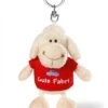 Nici 34038 Schlüsselanhänger Schaf Weiß Mit T-Shirt "Gute Fahrt" Ca 10cm