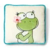 Nici 35444 Kissen Frosch Froschmädchen Green Lilly Mit Blüte 35x35cm Plüsch -Nici 35444 me