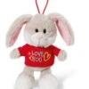 Nici 40182 Hase Mit T-Shirt "Love You" Anhänger Mit Loop 15cm Plüsch Love -Nici 40182 1536x2048