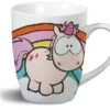 Nici 42234 Tasse Einhorn Rainbow Flair + Theodor & Friends 8x10cm Porzellan -Nici 42234 01 HA Frei me