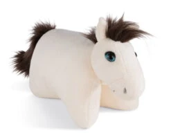 Nici 43216 Kuscheltier-Kissen 2-in-1 Mustang Ayeta Weißes Pferd 40x30cm Plüsch