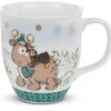 Nici 44151 Tasse Rentier Reny Heart +Pinguin Kaffeetasse 9,5x10cm Winter Glamour -Nici 44151 01 HA Frei 2048x1864