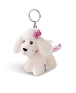 Nici 44260 Schlüsselanhänger Weißer Pudel Ca 10cm Plüsch Jolly Journey In Paris