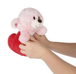 Nici 44427 Love Bär Schwester Rosa Wendeplüsch Bär In Herzkissen Ca 20cm -Nici 44427 04 ZA Frei 2048x1986