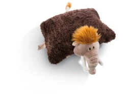 Nici 45319 Kuscheltier-Kissen 2-in-1 Mammut Elke 40x30cm Plüsch Winter -Nici 45319 06 ZA me