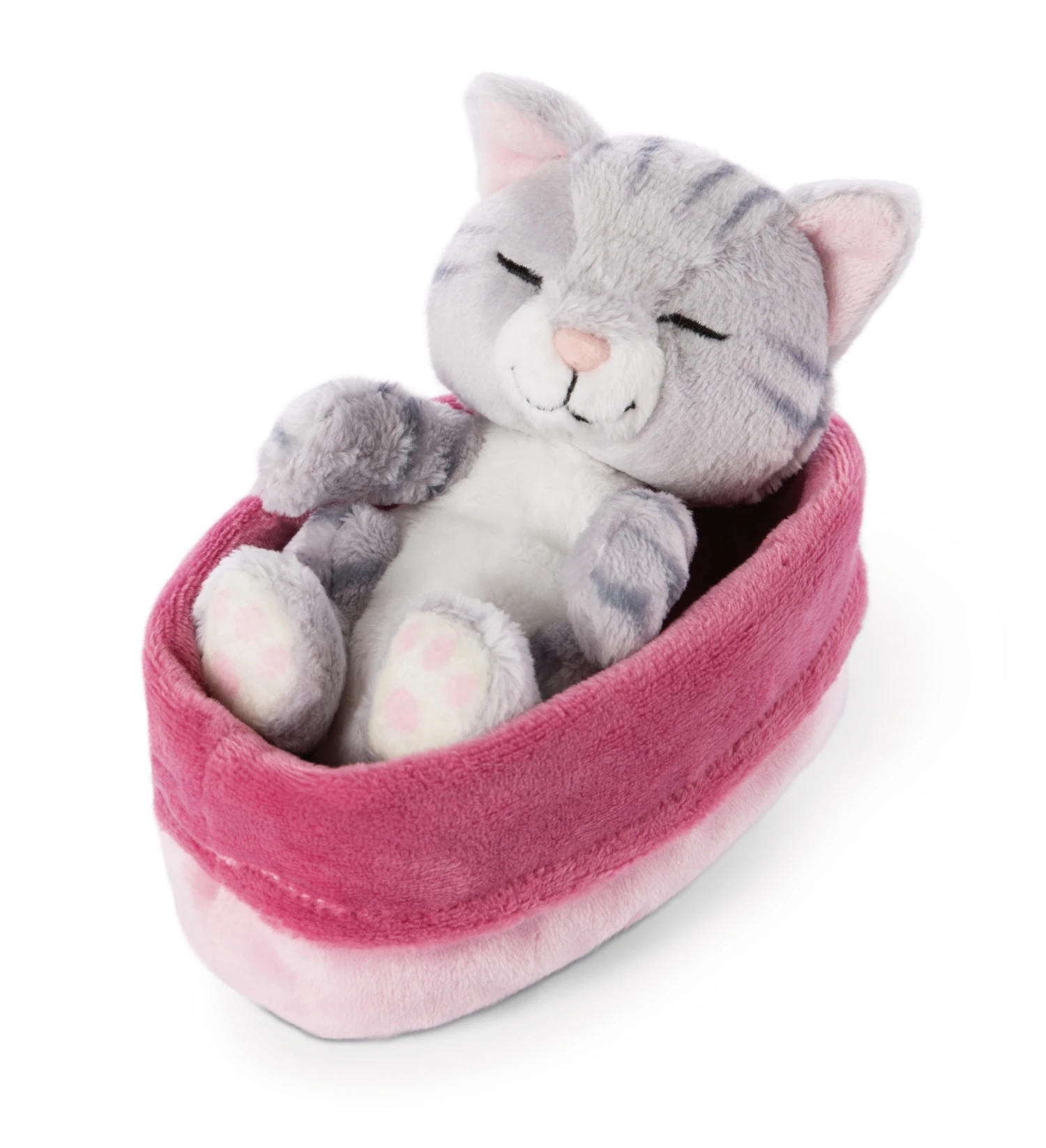 Nici 48086 Sleeping Kitties Schlafende Katze Im Körbchen 12cm Plüsch Grau 3 Nici 48086 Sleeping Kitties Schlafende Katze Im Körbchen 12cm Plüsch Grau