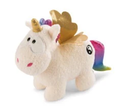 Nici 47375 Weißes Einhorn Rainbow Yin & Yang 13cm Stehend Plüsch Kuscheltier