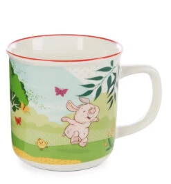 Nici 47807 Kinder - Tasse 240ml Farm Friends Schwein Kuh Henne Porzellan Ø8x8cm -Nici 47807 02 ZA Frei 1912x2048