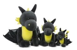 Nici 47993 Drache Dragor Schwarz-gelb 20cm Stehend Plüsch Kuscheltier Dragonia -Nici 47995 06 47994 47993 Groessenvergleich 2048x1331 1