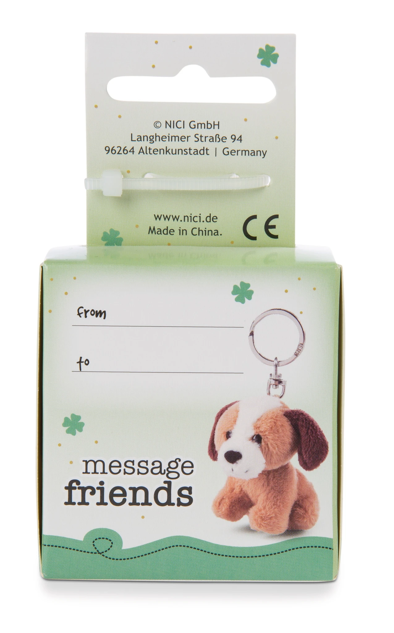 Nici 48132 Schlüsselanhänger Message Friends 6cm - Hund "Happy Birthday" 4 Nici 48132 Schlüsselanhänger Message Friends 6cm - Hund "Happy Birthday" – Bild 2