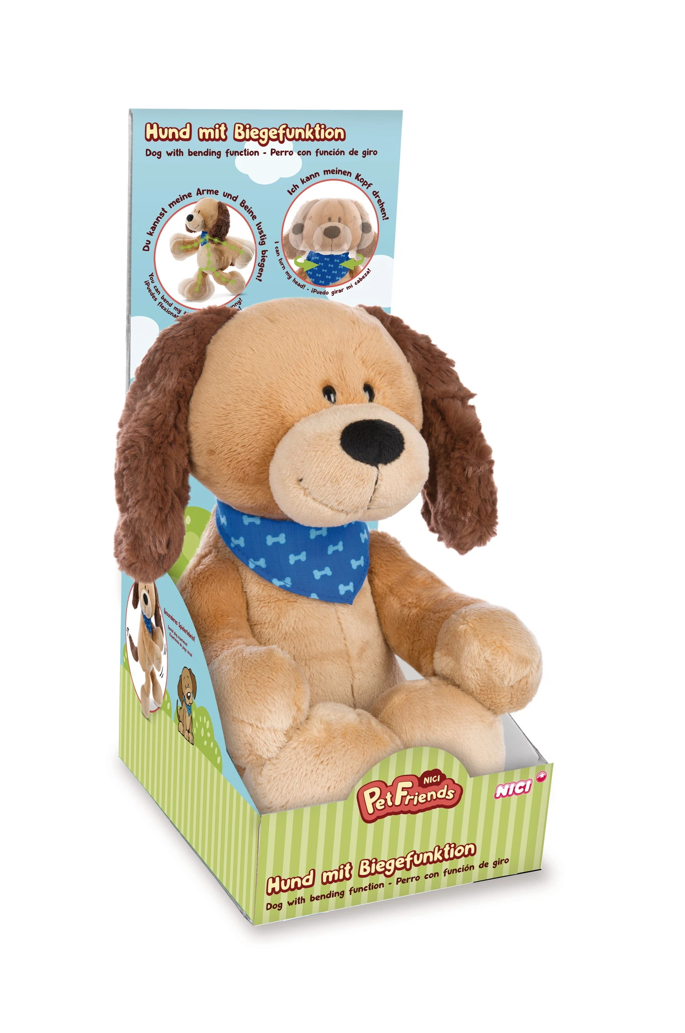Nici 48183 Pet Friends Hund Barky 30cm Schlenker Mit Biegefunktion Geschenkbox 3 Nici 48183 Pet Friends Hund Barky 30cm Schlenker Mit Biegefunktion Geschenkbox