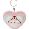 Nici 48221 Schlüsselanhänger Herzförmig Molang Regenbogen 8cm Plüsch Kawaii -Nici 48221 01 HA Frei
