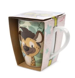 Nici 48869 Tasse Hyäne Helgi & Tenrek Terek 310ml Porzellan 10x8cm Wild Friends -Nici 48869 01 HA Frei 1979x2048