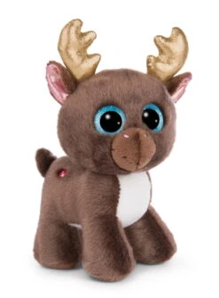 Nici 49289 Glubschis Rentier Chocolate Mousse 17cm Stehend Kuscheltier GREEN