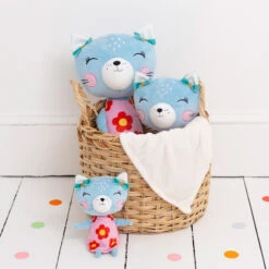 Nici 90427 Lemon Ribbon Katze 35cm Plüsch Kuscheltier Schlenker -Nici 90426 1pt