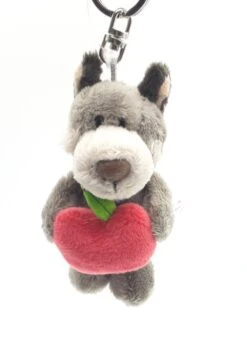 Nici 90647 Schlüsselanhänger Wolf Woody Wulf & Apfel 10cm Plüsch Taiwan Limited -Nici 90647 2