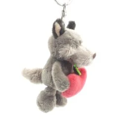 Nici 90647 Schlüsselanhänger Wolf Woody Wulf & Apfel 10cm Plüsch Taiwan Limited -Nici 90647 4