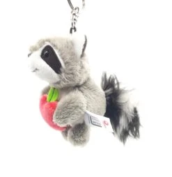 Nici 90792 Schlüsselanhänger Waschbär Rod Mit Apfel 10cm Plüsch Taiwan Limited -Nici 90792 1